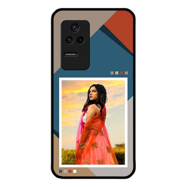 Poco F4 5G Personalized Glass Phone Case - Retro color pallet Design Poco F4 5G Personalized Glass Phone Case - Retro color pallet Design