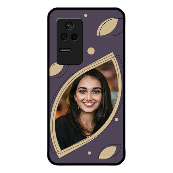 Poco F4 5G Custom Glass Mobile Case - Falling Leaf Design