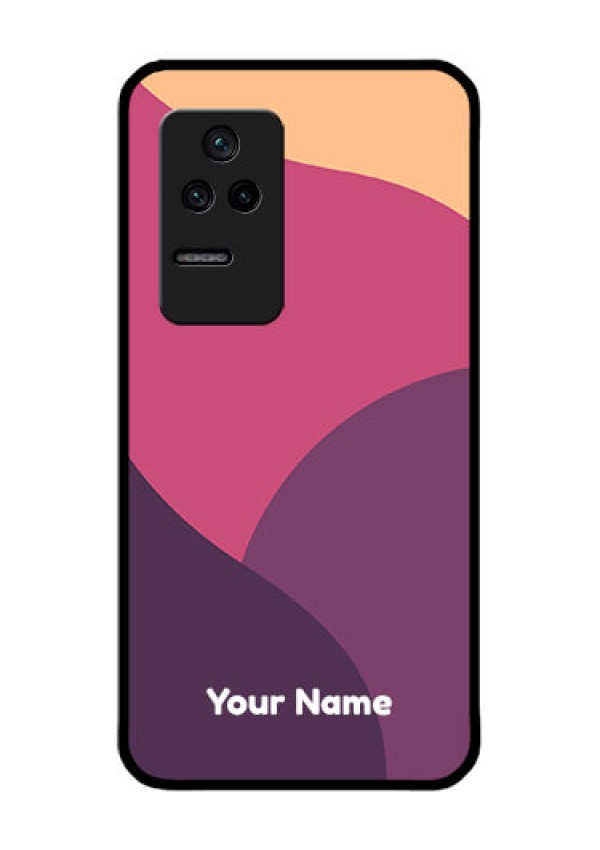 Poco F4 5G Custom Glass Phone Case - Mixed Multi-colour abstract art Design