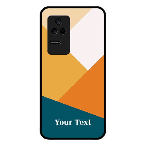Poco F4 5G Personalized Glass Phone Case - Stacked Multi-colour Design Poco F4 5G Personalized Glass Phone Case - Stacked Multi-colour Design