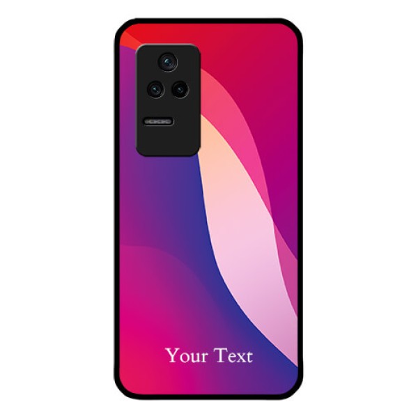 Poco F4 5G Personalized Glass Phone Case - Digital abstract Overlap Design Poco F4 5G Personalized Glass Phone Case - Digital abstract Overlap Design
