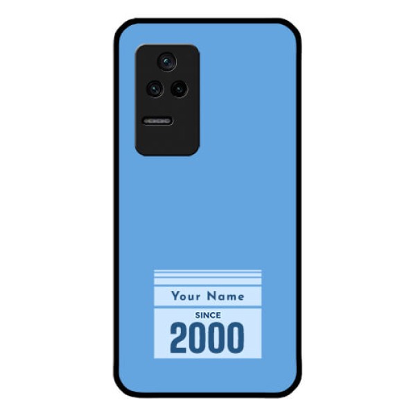 Poco F4 5G Custom Glass Mobile Case - Custom Year of birth Design Poco F4 5G Custom Glass Mobile Case - Custom Year of birth Design