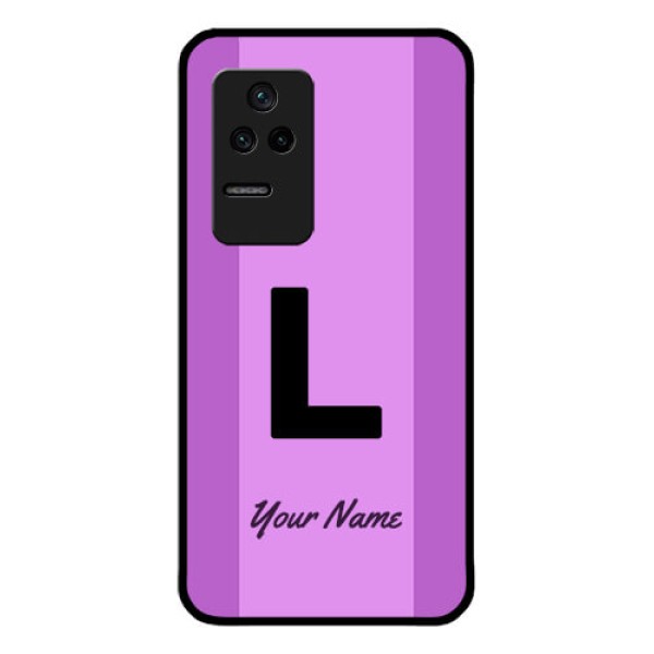 Poco F4 5G Custom Glass Phone Case - Tricolor custom text Design Poco F4 5G Custom Glass Phone Case - Tricolor custom text Design
