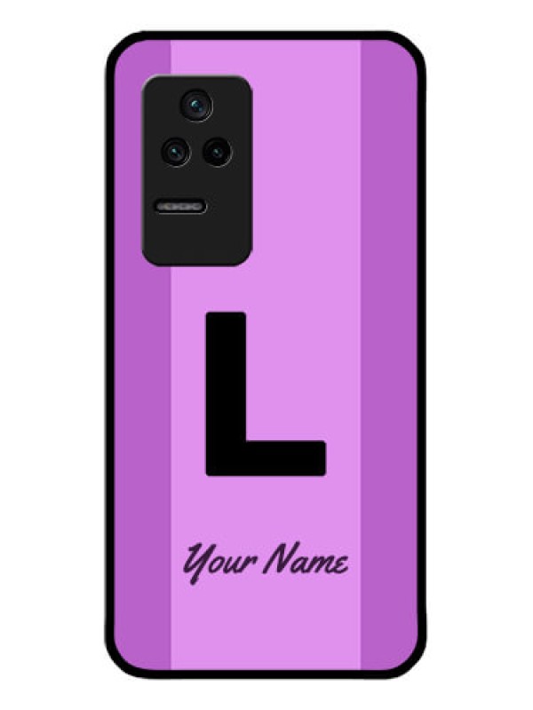 Custom Poco F4 5G Custom Glass Phone Case - Tricolor custom text Design