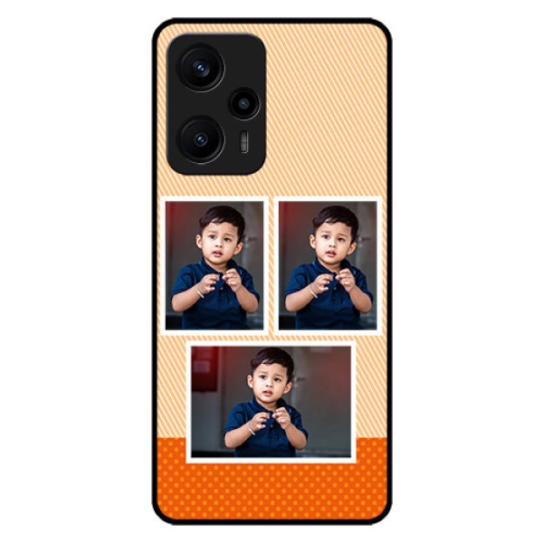 Poco F5 Photo Printing on Glass Case - Bulk Photos Upload Design