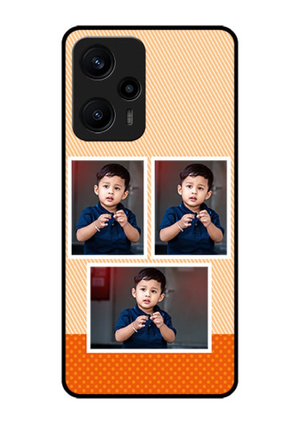 Poco F5 Photo Printing on Glass Case - Bulk Photos Upload Design