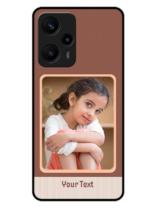 Custom Poco F5 Custom Glass Phone Case - Simple Pic Upload Design