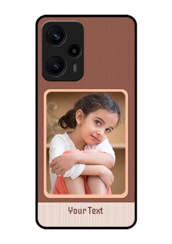 Poco F5 Custom Glass Phone Case - Simple Pic Upload Design