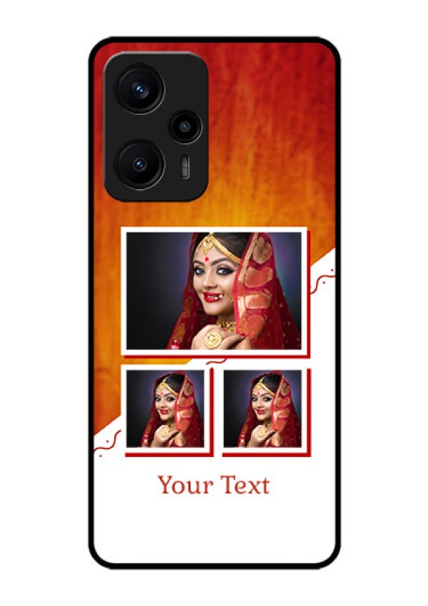 Poco F5 Custom Glass Phone Case - Wedding Memories Design