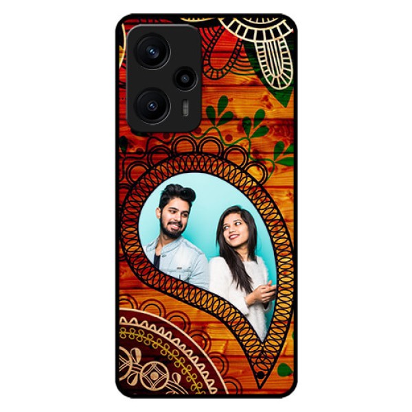 Poco F5 Personalized Glass Phone Case - Abstract Colorful Design Poco F5 Personalized Glass Phone Case - Abstract Colorful Design