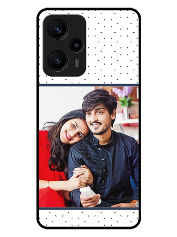 Custom Poco F5 Personalized Glass Phone Case - Premium Dot Design