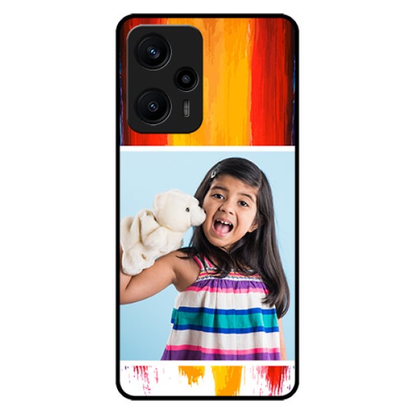 Poco F5 Personalized Glass Phone Case - Multi Color Design