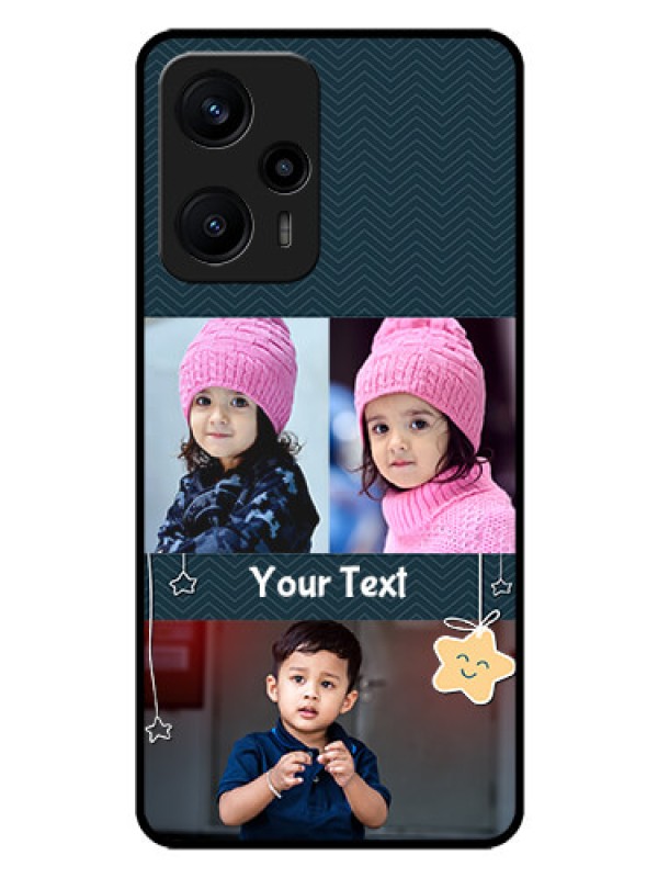 Custom Poco F5 Custom Glass Mobile Case - Hanging Stars Design