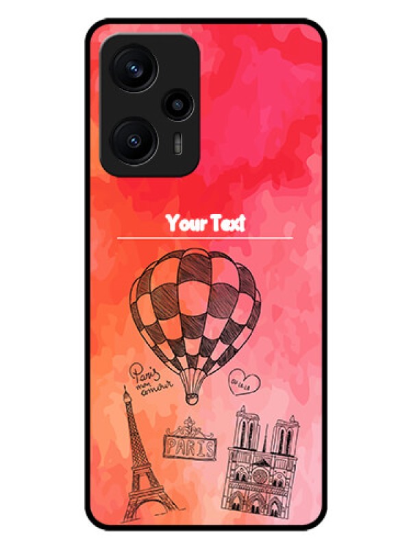 Custom Poco F5 Custom Glass Phone Case - Paris Theme Design