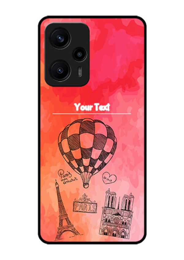 Poco F5 Custom Glass Phone Case - Paris Theme Design