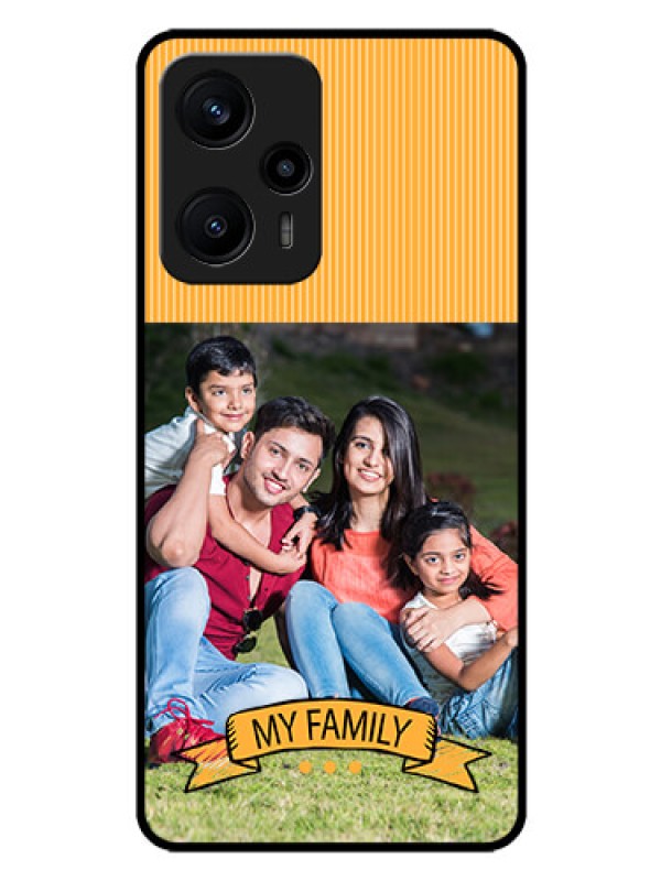 Custom Poco F5 Custom Glass Phone Case - My Family Design