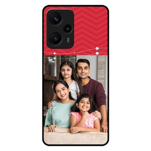 Poco F5 Personalized Glass Phone Case - Happy Family Design