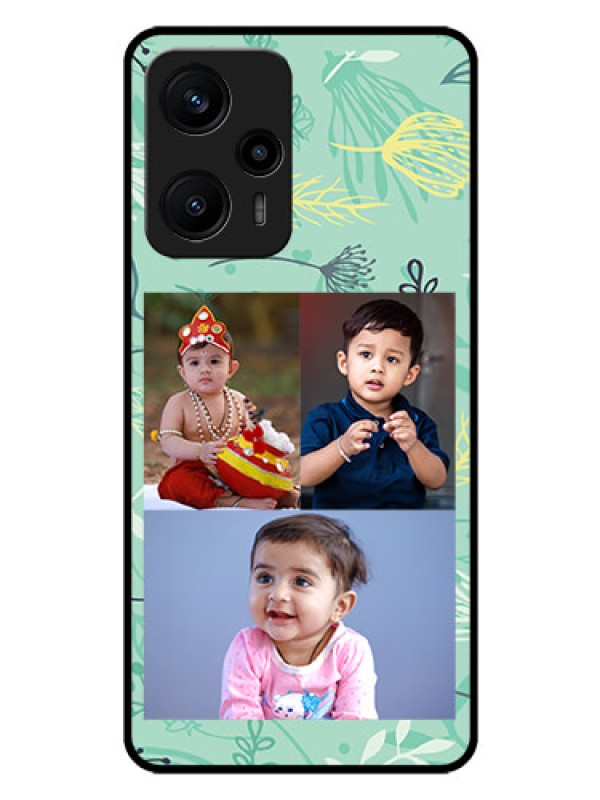 Custom Poco F5 Photo Printing on Glass Case - Forever Family Design