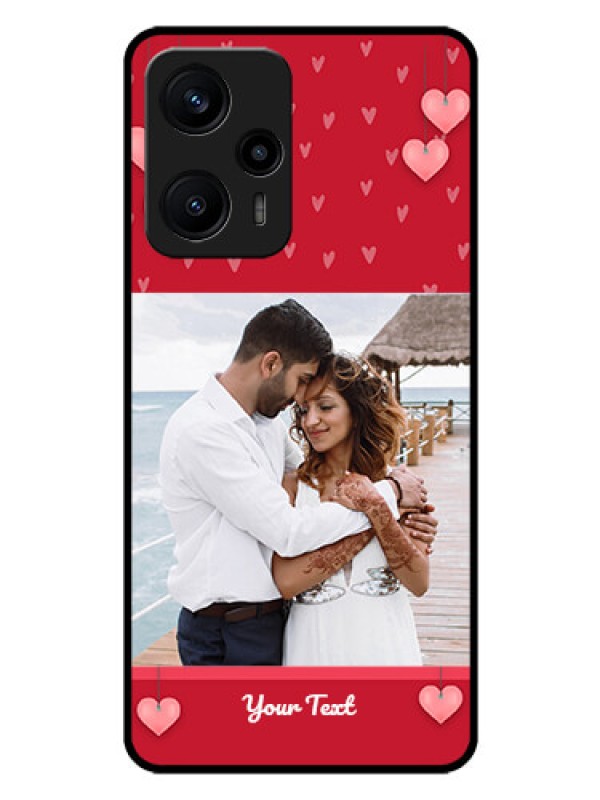 Custom Poco F5 Custom Glass Phone Case - Valentines Day Design