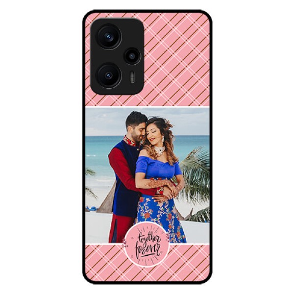 Poco F5 Personalized Glass Phone Case - Together Forever Design