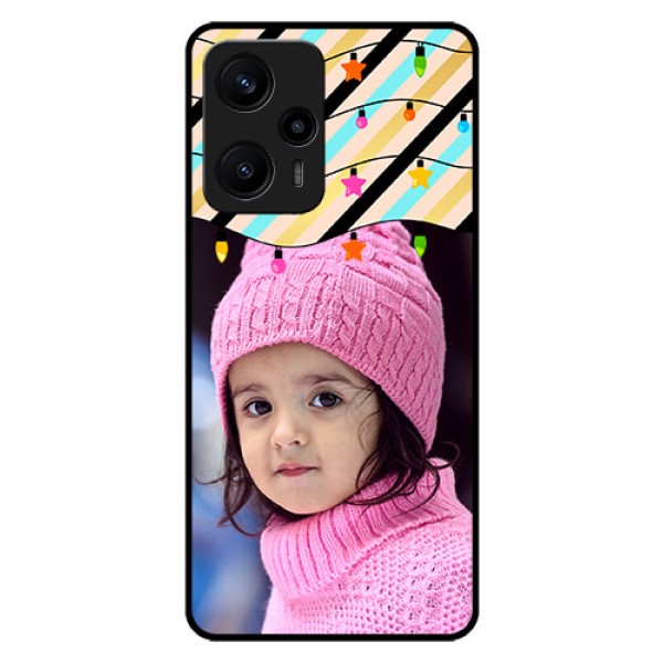Poco F5 Custom Glass Mobile Case - Lights Hanging Design