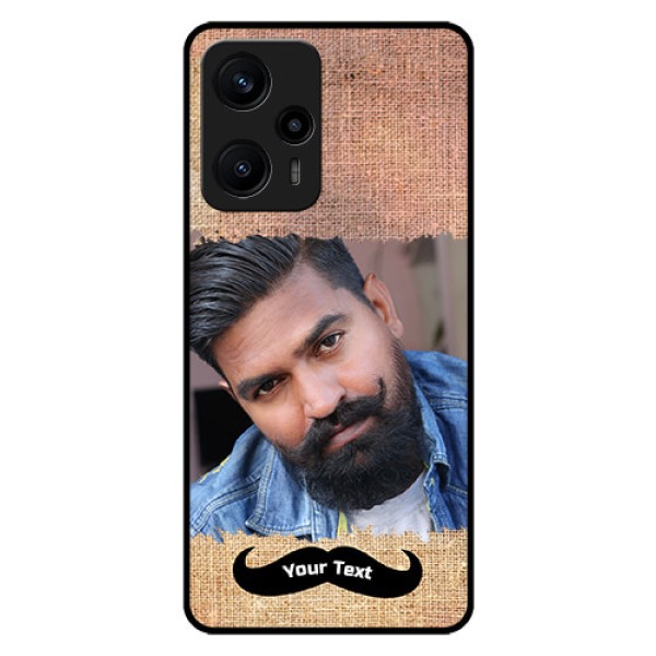 Poco F5 Personalized Glass Phone Case - with Texture Design
