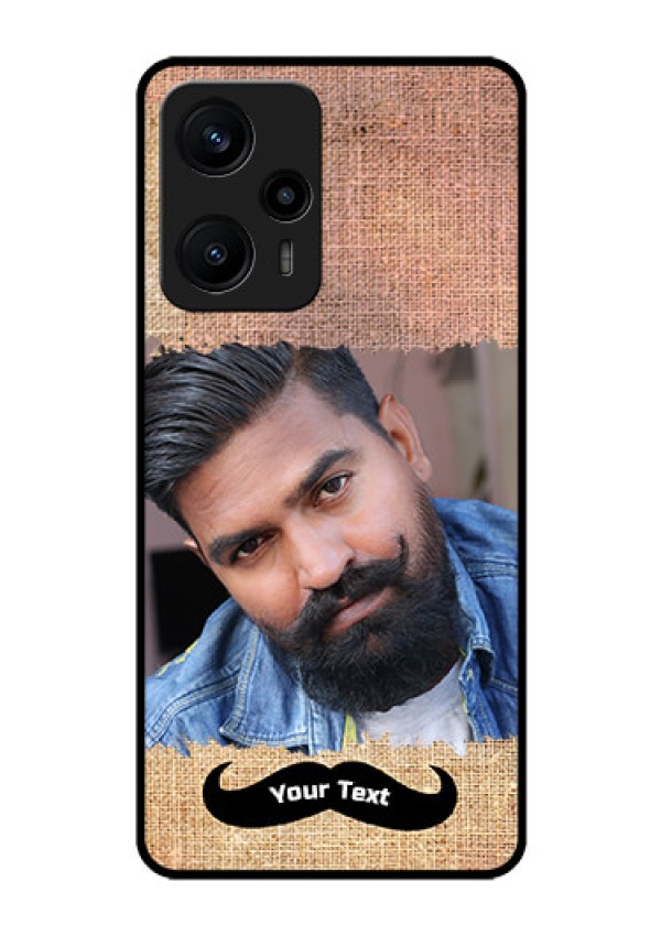 Poco F5 Personalized Glass Phone Case - with Texture Design