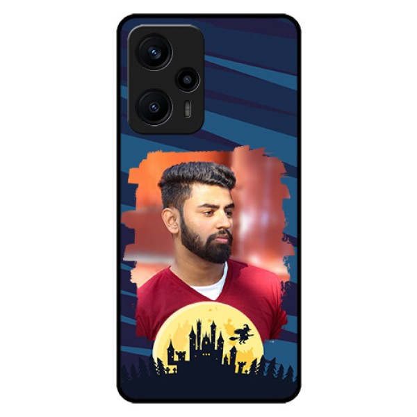 Poco F5 Photo Printing on Glass Case - Halloween Witch Design