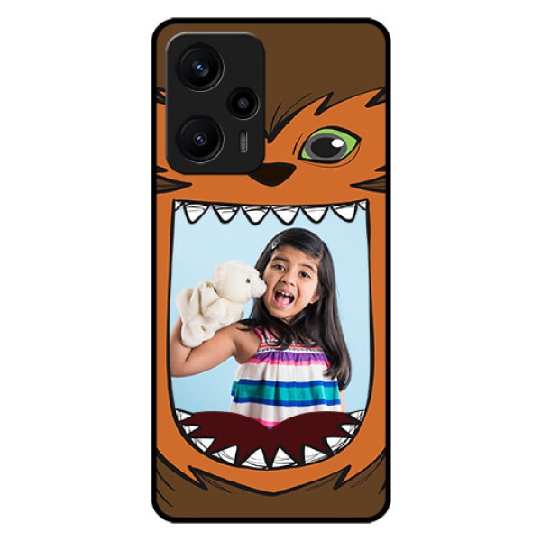 Poco F5 Photo Printing on Glass Case - Owl Monster Back Case Design Poco F5 Photo Printing on Glass Case - Owl Monster Back Case Design