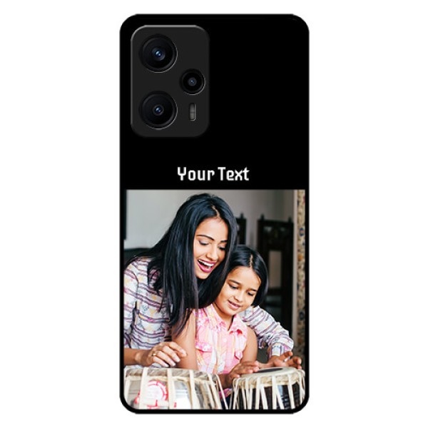 Poco F5 Photo with Name on Glass Phone Case