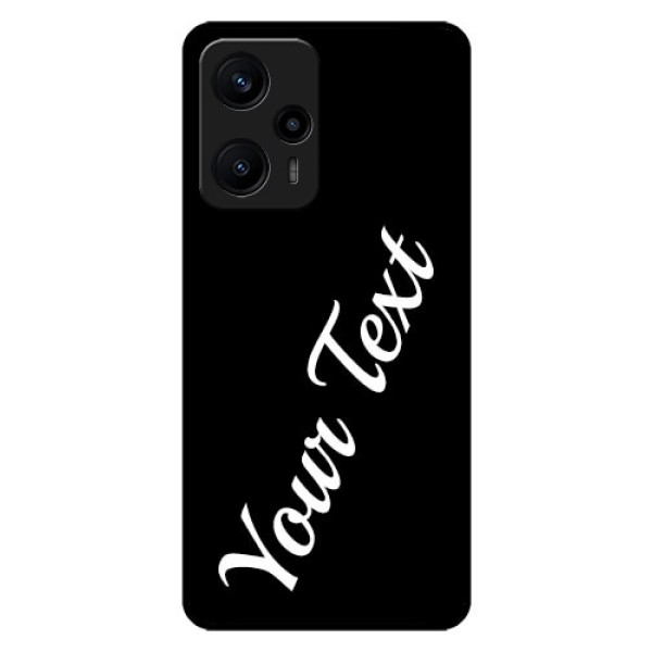 Poco F5 Custom Glass Mobile Cover with Your Name