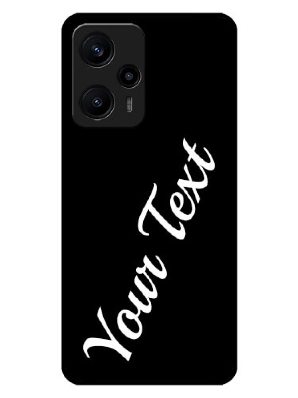 Custom Poco F5 Custom Glass Mobile Cover with Your Name