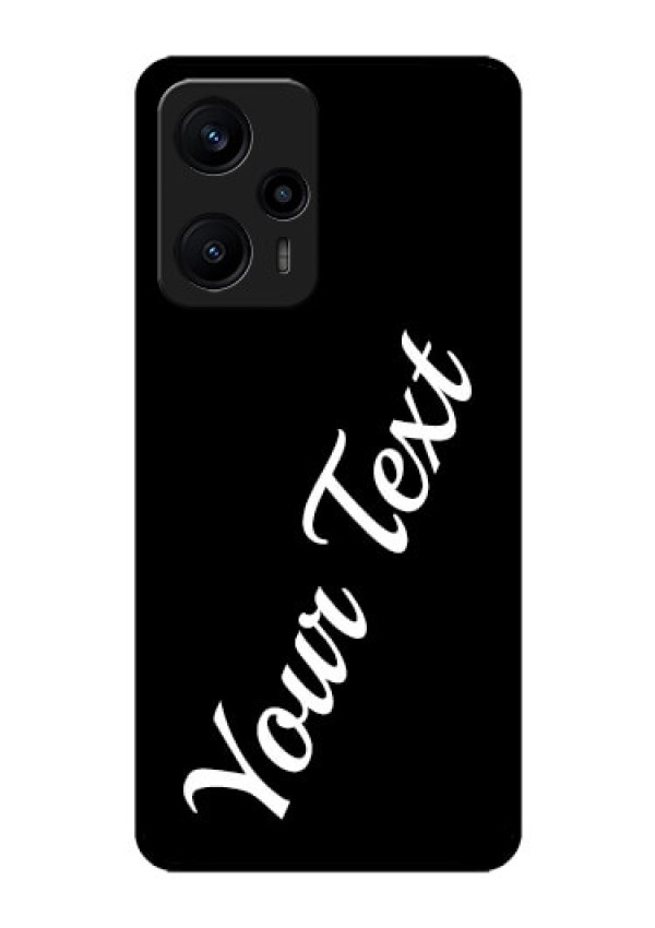 Poco F5 Custom Glass Mobile Cover with Your Name