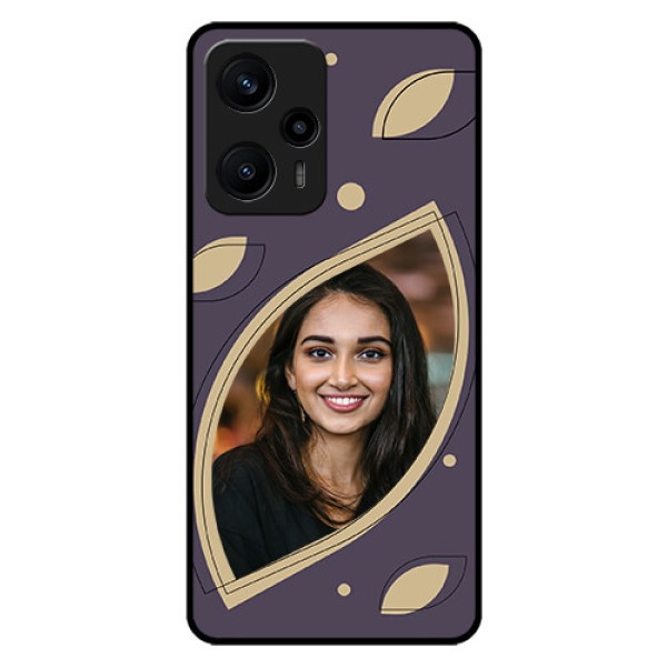 Poco F5 Custom Glass Mobile Case - Falling Leaf Design