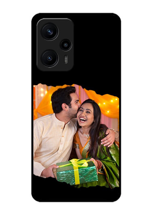 Poco F5 Custom Glass Phone Case - Tear-off Design