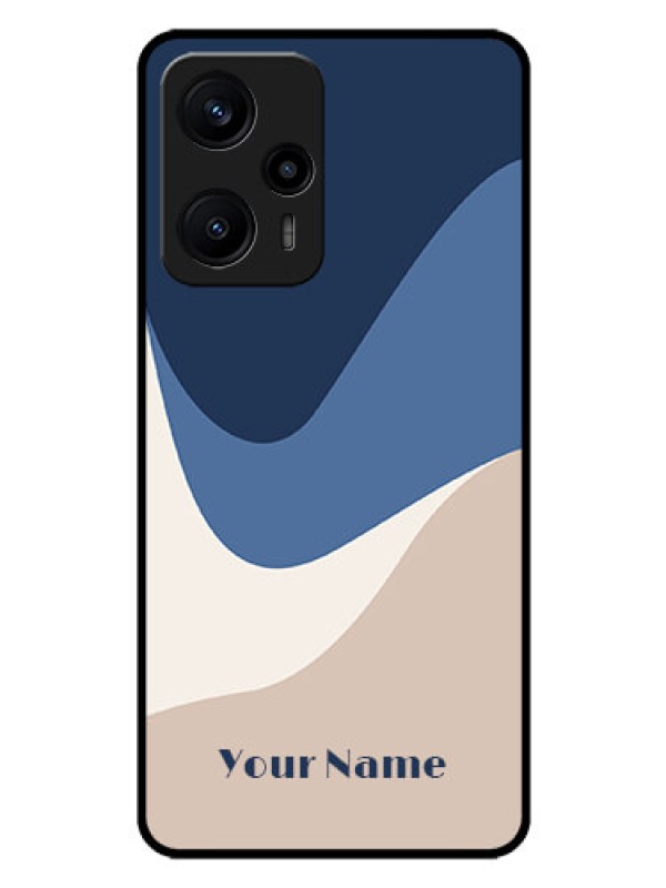 Custom Poco F5 Custom Glass Phone Case - Abstract Drip Art Design