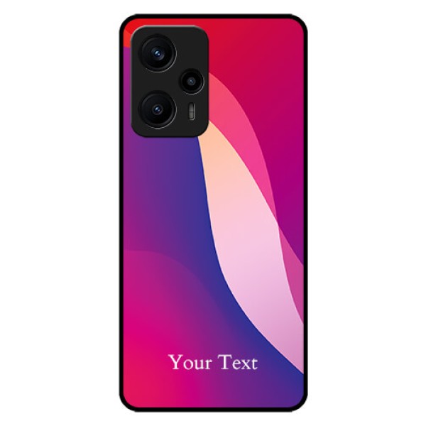 Poco F5 Personalized Glass Phone Case - Digital abstract Overlap Design Poco F5 Personalized Glass Phone Case - Digital abstract Overlap Design