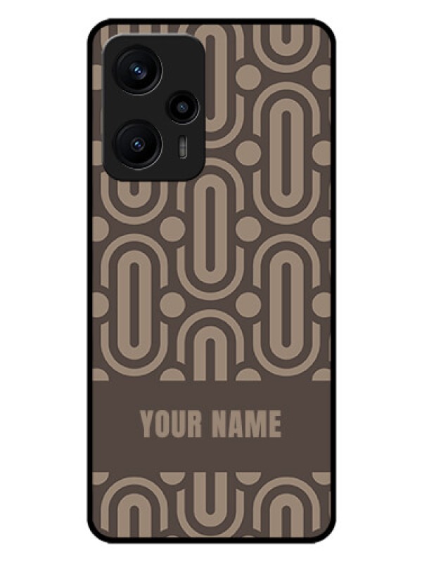 Custom Poco F5 Custom Glass Phone Case - Captivating Zero Pattern Design