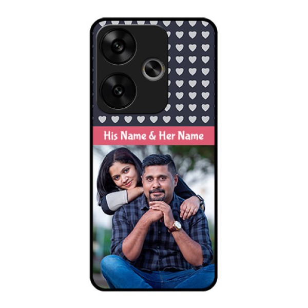 Poco F6 5G Custom Glass Phone CaseLove Symbols Design
