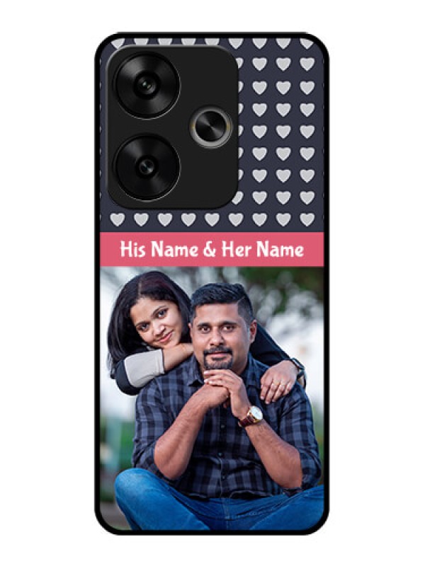 Custom Poco F6 5G Custom Glass Phone CaseLove Symbols Design