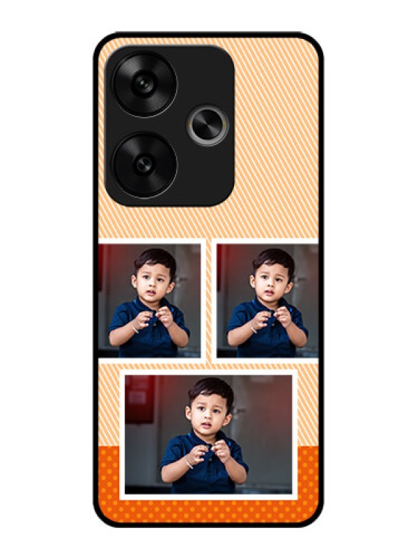 Custom Poco F6 5G Custom Glass Phone CaseBulk Photos Upload Design