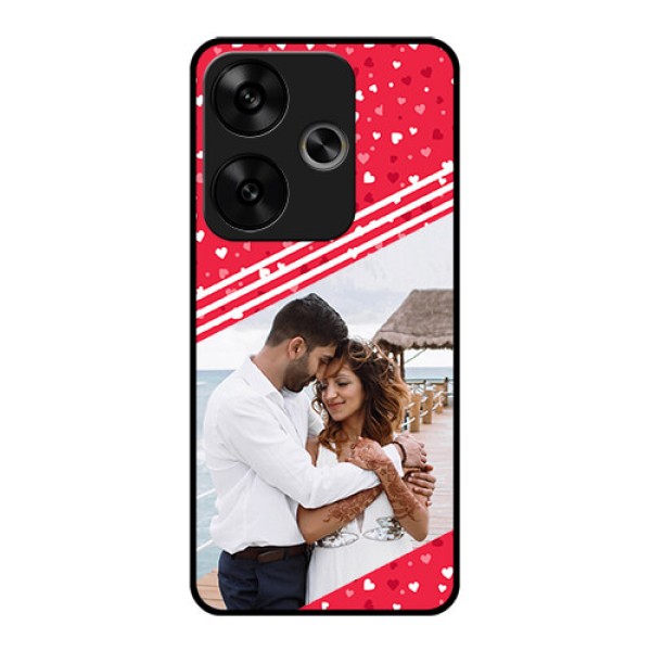 Poco F6 5G Custom Glass Phone CaseValentines Gift Design