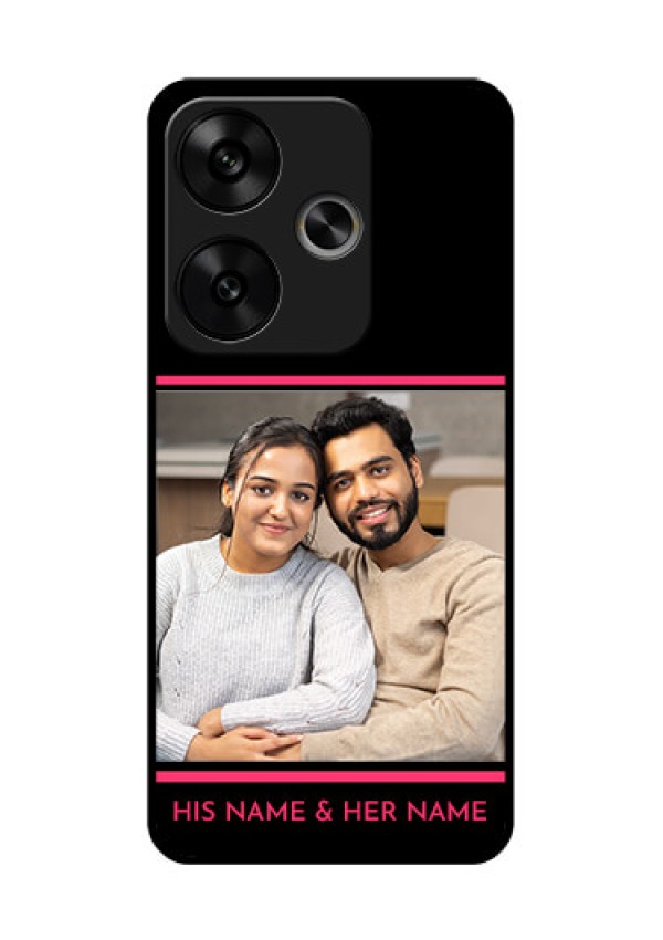 Poco F6 5G Custom Glass Phone CaseWith Add Text Design