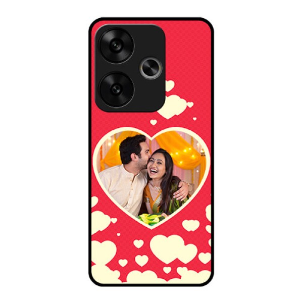 Poco F6 5G Custom Glass Phone CaseLove Symbols Phone Cover Design