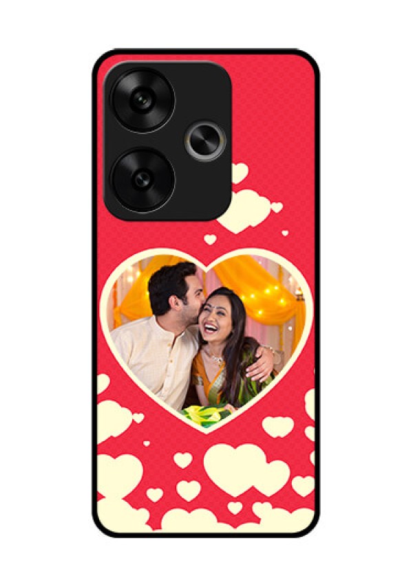 Poco F6 5G Custom Glass Phone CaseLove Symbols Phone Cover Design