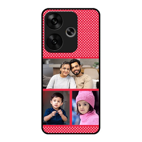Poco F6 5G Custom Glass Phone CaseBulk Photo Upload Design