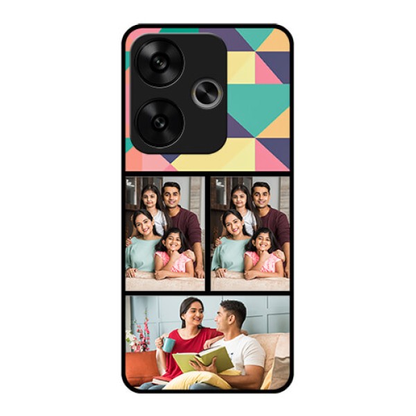 Poco F6 5G Custom Glass Phone CaseBulk Pic Upload Design