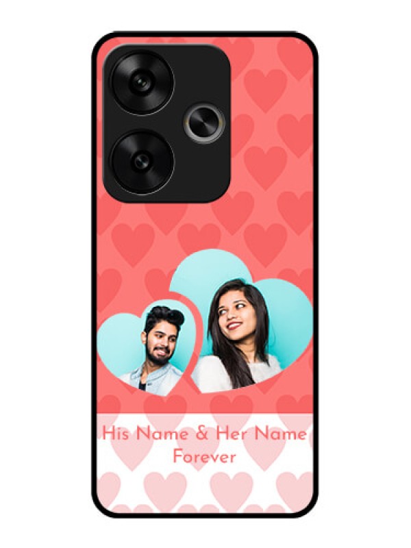 Custom Poco F6 5G Custom Glass Phone CaseCouple Pic Upload Design