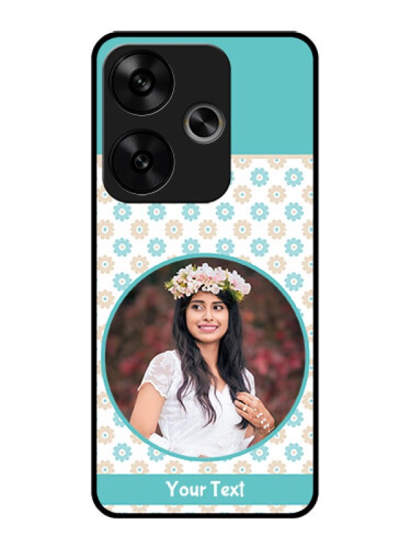 Custom Poco F6 5G Custom Glass Phone CaseBeautiful Flowers Design