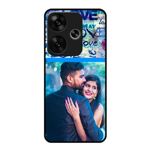 Poco F6 5G Custom Glass Phone CaseColorful Love Design